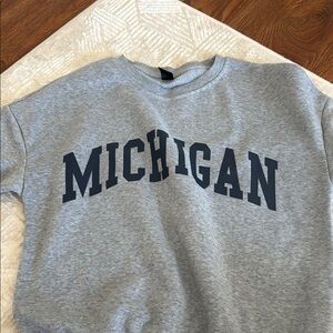Gray Michigan Sweatshirt
